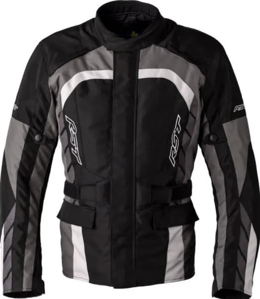 RST Alpha CE 5 Textile Jacket Men Black Gray White 42