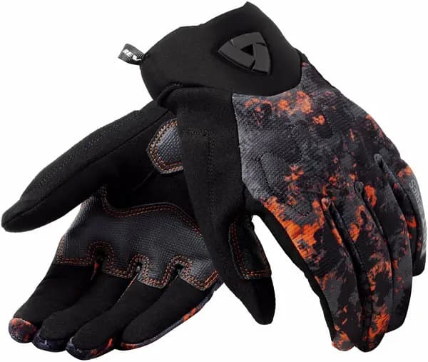 REV'IT! Continent Wind Breaker Gloves Black Orange Size XL