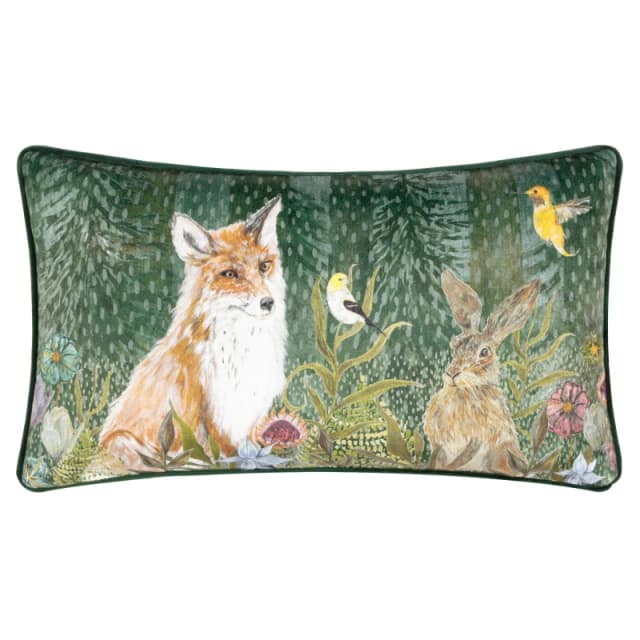 Wylder Nature Meadow Bloom Meadow Wilds Piped Polyester Filled Cushion Multi