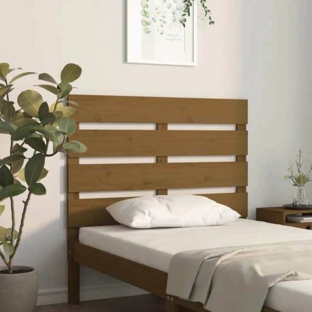 Vidaxl Headboard Honey Brown 75X3X80 Cm Solid Wood Pine, Brown 821370