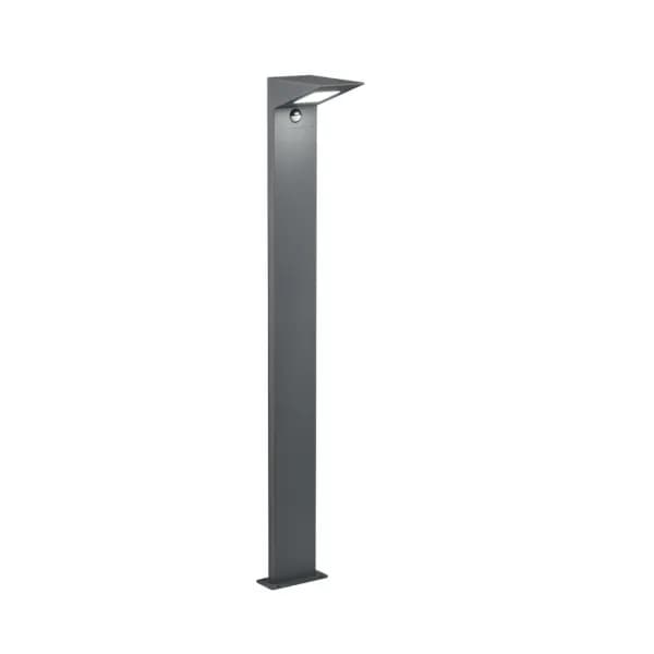 Nelson Modern 100cm Outdoor Bollard Anthracite 3000K IP54 with PIR