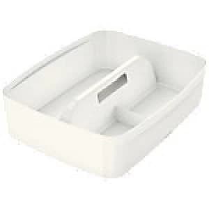 Leitz MyBox WOW Large Organiser Tray with handle White Plastic 30.7 x 37.5 x 10.1 cm