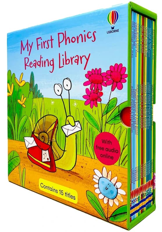 My First Phonics Reading Library Box Set 15 Books Phonics Readers For Early Readers Usborne Books