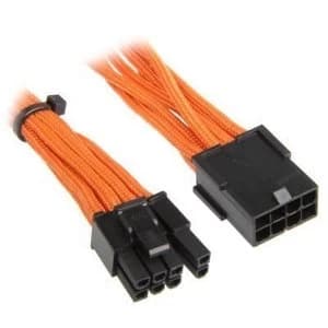 BitFenix Alchemy 6 2-Pin PCIe Extension 45cm - sleeved orange/black