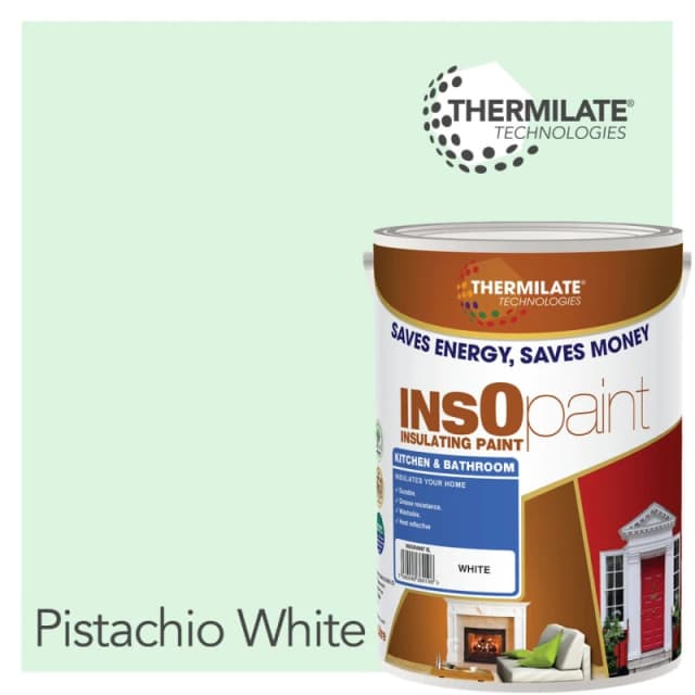 THERMILATE TECHNOLOGIES Kitchen & Bathroom Paint - 5L in Pistachio White Pistachio White Unisex 5L