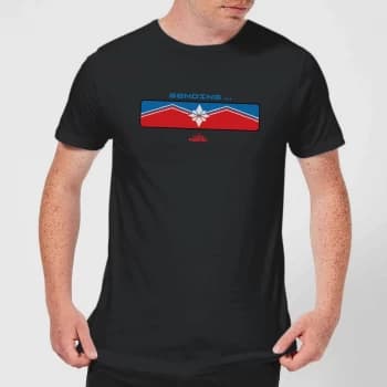 Captain Marvel Sending Mens T-Shirt - Black - 3XL - Black