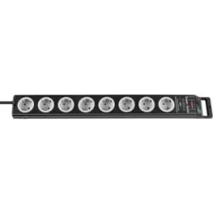 Brennenstuhl 1153380318 Surge protection power strip 8x Black, Grey PG connector