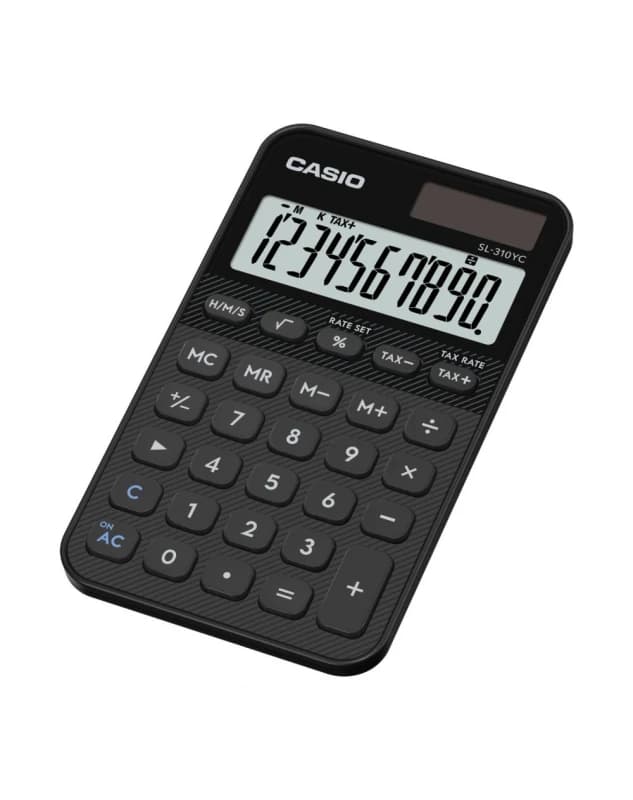 Casio SL-310YC Handheld Calculator Black