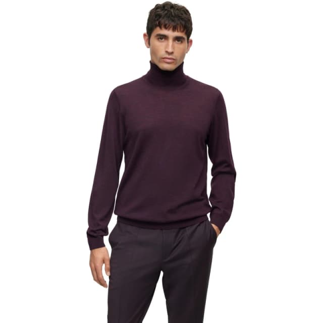Boss Mens Musso P Crew Sweatshirt Dark Red male L