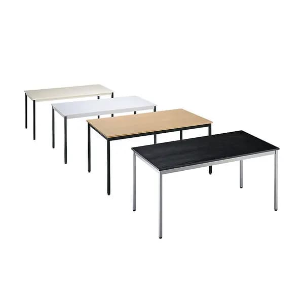 eurokraft basic rectangular, HxWxD 740 x 700 x 600 mm, rectangular, HxWxD 740 x 700 x 600 mm, ash finish top in black, white aluminium frame