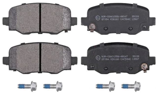 RIDEX 402B1024 Brake pad set Rear Axle, with acoustic wear warning, with anti-squeak plate Brake Pad Set,disc brake (402)