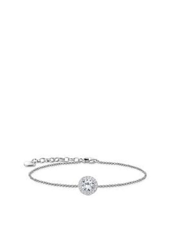 THOMAS SABO Silver White Zirconia Halo Bracelet
