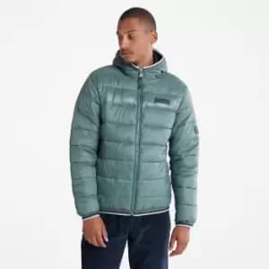 Timberland Garfield Midweight Hooded Puffer Jacket For Men In Green Green, Size L