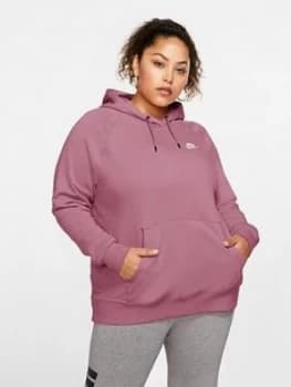Nike Nsw Essential Pullover Hoodie (Curve) - Pink