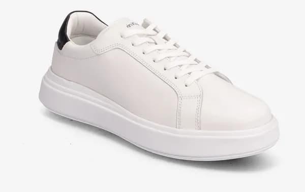 Calvin Klein Mens Leather Chunky Sole Trainers - UK 7 Black Trainers male HM0HM01016 7