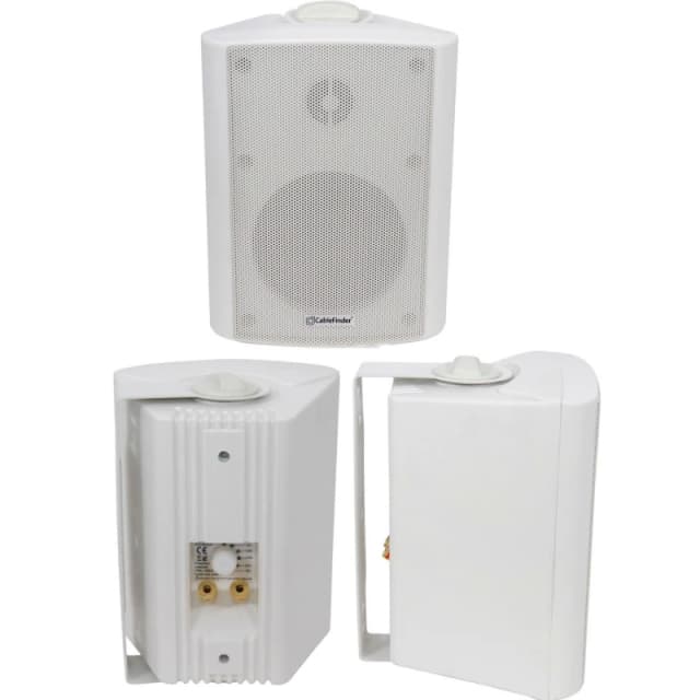 Loops QUALITY 4" 70W White Background HiFi Speaker *100V & 8ohm* Wall Mount Bookshelf White unisex