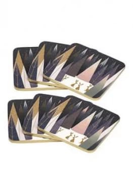 Sara Miller Frosted Pines Set Of 6 Coasters