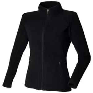 Skinni Fit Ladies/Womens Lightweight Anti Pill Microfleece Jacket (M) (Black)