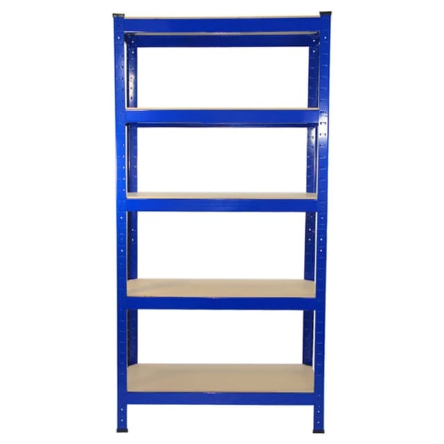 MONSTER RACKING Monster Shop - 8 x Blue Racking Bay Unit 5 Tier Heavy Duty Steel Metal 150kg 5060225630401
