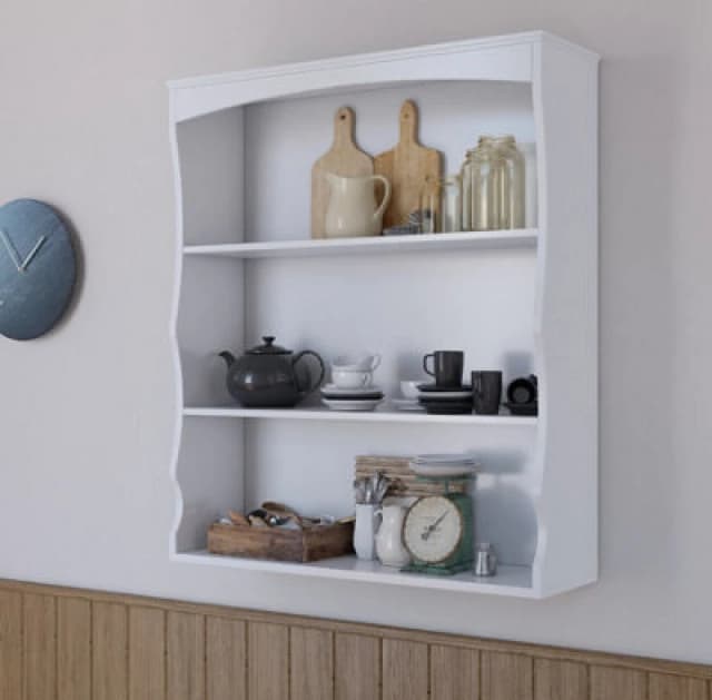 Home Source Polar Kitchen Shelf Storage Unit White