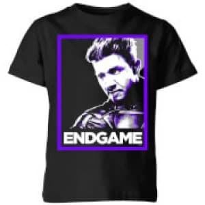 Avengers Endgame Hawkeye Poster Kids T-Shirt - Black - 11-12 Years