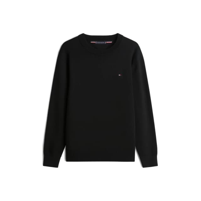Tommy Hilfiger Mens Milano Crew Neck Jumper Black male S