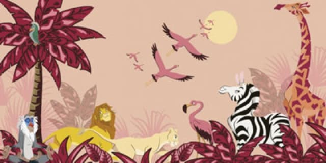 Komar Disney The Lion King Sunset Wall Mural, 2.5M X 5M