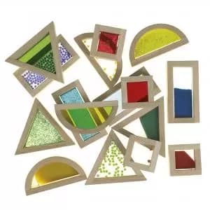 Sensory Glitter Blocks