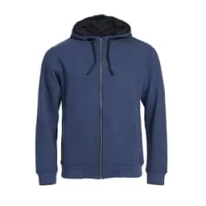 Clique Mens Classic Melange Full Zip Hoodie (3XL) (Blue Melange)
