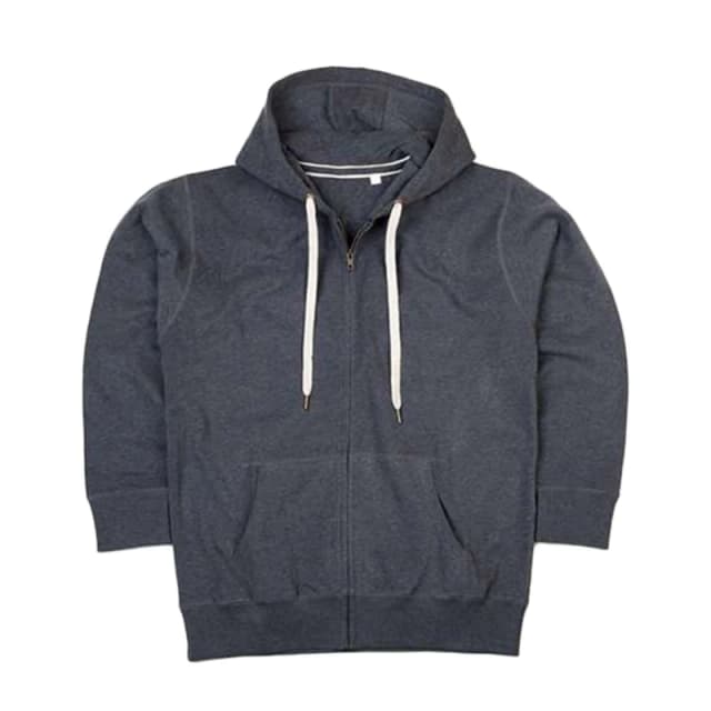 Mantis Mantis Men Superstar Zip Through Hooded Sweat Hoodie in Dark Grey Size: Small Dark Grey S Male 5059269763350