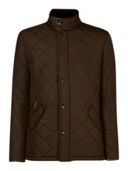 Mens Barbour Powell polar quilt chelsea jacket Olive
