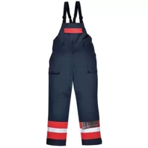 Portwest FR57NARXL - sz XL Bizflame Plus Bib and Brace - FR57 Navy - Navy