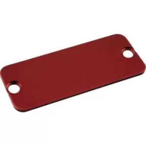 Hammond Electronics 1455JALRD-10 End cover (L x W) 78mm x 27mm Aluminium Red 10 pc(s)