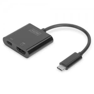 Digitus DA-70856 interface hub USB 3.2 Gen 1 (3.1 Gen 1) Type-C Black