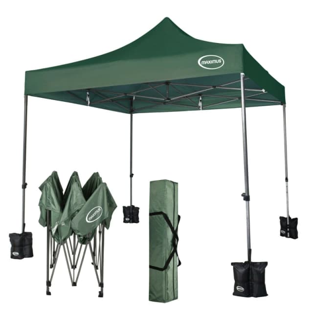 MCC Direct Maximus 3x3 Heavy Duty Pop up Gazebo NS Green