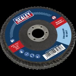 Sealey Zirconium Abrasive Flap Disc 100mm 80g