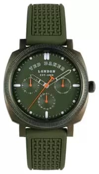 Ted Baker BKPCNS309 Mens Caine Green Dial Green Silicone Watch