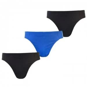 Slazenger 3 Pack Briefs Mens - Black/Blu