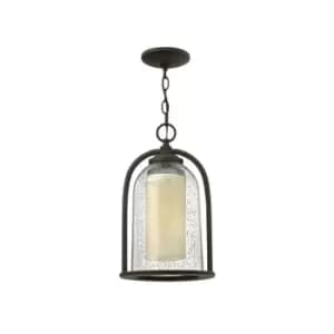 Elstead Quincy - 1 Light Outdoor Ceiling Chain Lantern Oil Rubbed Bronze, E27