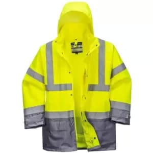 Portwest - S768YGYXL - sz XL Hi-Vis Executive 5-in-1 Jacket - Yellow/Grey - Yellow/Grey