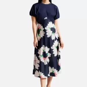 Ted Baker Daysiah Floral Midi Dress - UK 10