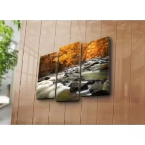 3KBPAT-41 Multicolor Decorative Canvas Painting (3 Pieces)