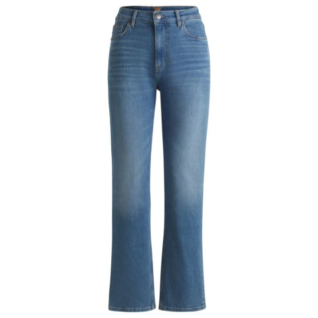 Boss Womens Ada Straight High Rise Slim Fit Jeans Bright Blue female 25 L32