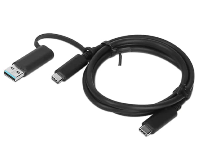 Lenovo 03X7470 USB cable 1m USB A/USB C USB C Black