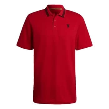 adidas Manchester United Polo Shirt Mens - Red