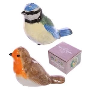 British Birds Blue Tit and Robin Salt and Pepper Set