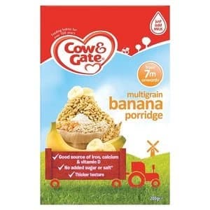 Cow and Gate 7m+ Multigrain Banana Porridge 200g