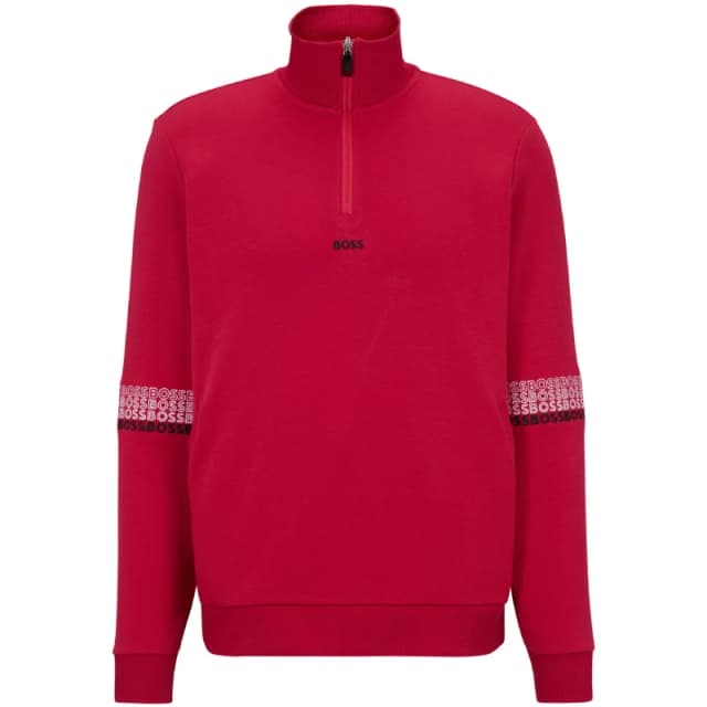 Boss Mens 1/4 Zip Fleece Pink male S