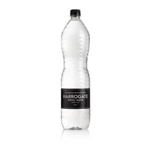 Harrogate 1.5 Litre Spa Bottled Still Water PET Black LabelCap Pack of 12