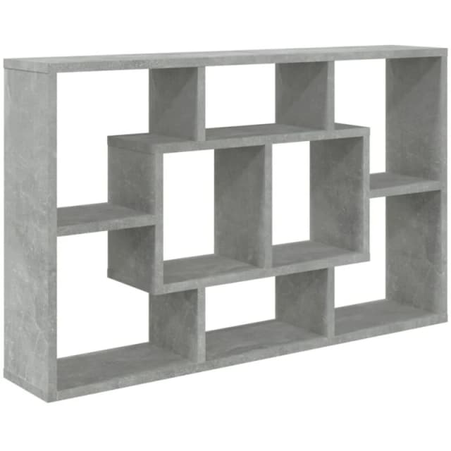 Vidaxl Wall Shelf Concrete Grey 85X16X52.5cm Engineered Wood, Grey 801422